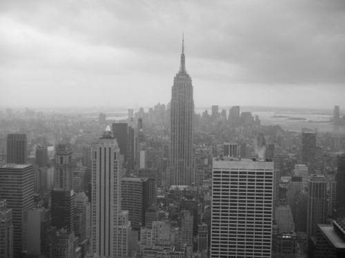 View from the Top of the Rockefeller Centre (B/W)