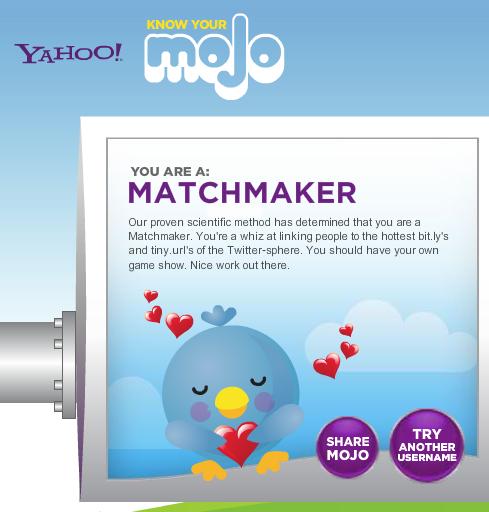 Our social mojo is 'Matchmaker'. Spot on!